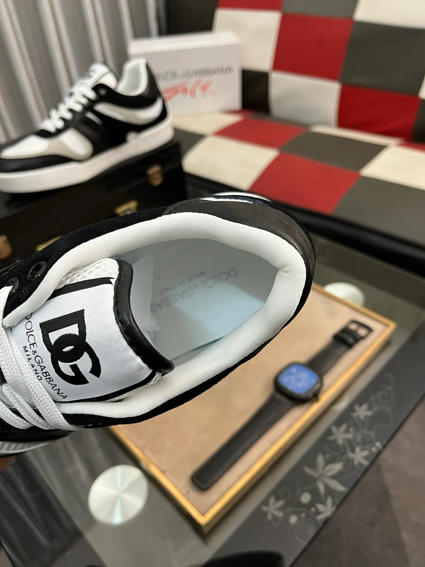Men's shoes 💰440⌚️⌚️【DG～】Men's casual shoes are on sale at the same time 🔶🔷🔜The upper is made of cowhide stitching fabric ➕Mesh lining, comfortable and breathable, sole: original comfortable and wear-resistant outsole, ⚠️The real thing📱Photographed🎬The real thing is better📢📢📢Number: 35-46